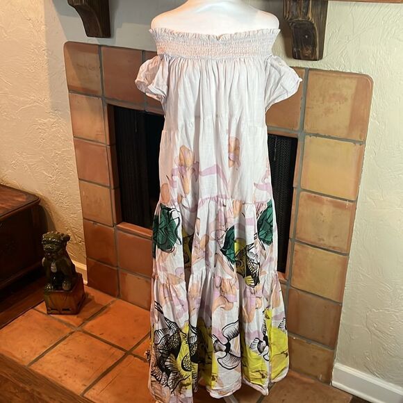 Maeve Dresses & Skirts - Pia Binazzi for Maeve Tiered Off The Shoulder Dress, size S